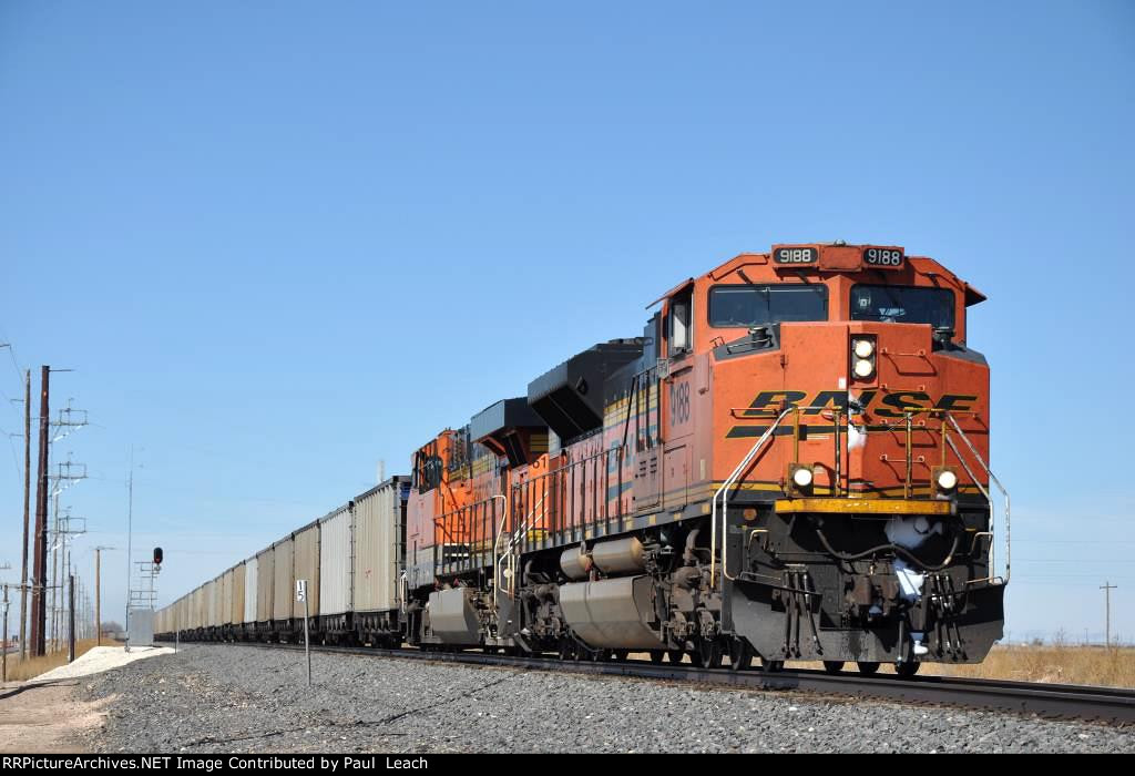 Loaded coal train rolls east